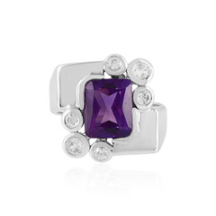 Anello in argento con Ametista Siberiana (de Melo)