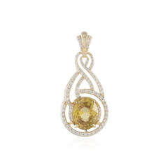 Pendentif en or et Zircon jaune (de Melo)