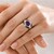 Anello in argento con Ametista (Adela Silber)