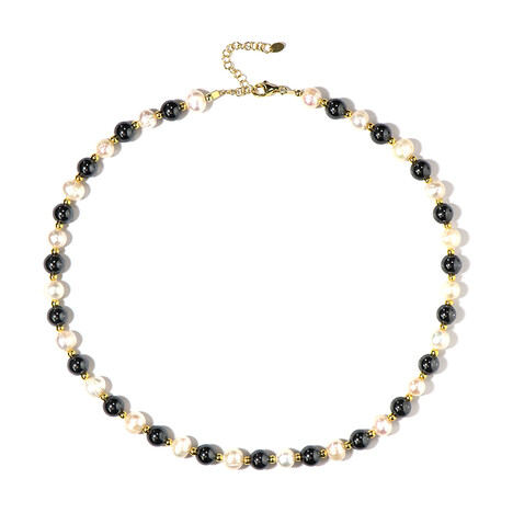 Collana in argento con Ematite Nera