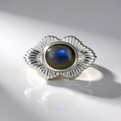Anello in argento con Labradorite
