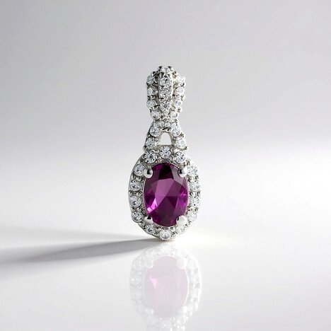 Ciondolo in argento con Rodolite di Naktamunda