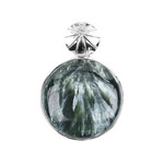 Colgante en plata con Serafinita (Bali Barong)