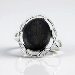 Anello in argento con Quercia Nera (dagen)