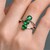 Russischer Smaragd-Silberring
