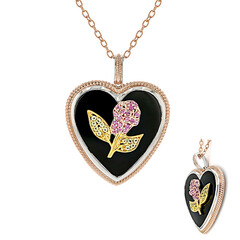 Collana in argento con Onice Nero