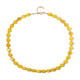 Collier en argent et Quartz jaune
