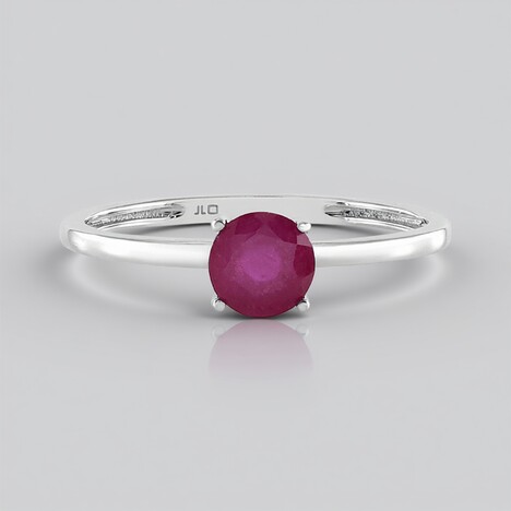 Anello in platino con Zaffiro Rosa del Madagascar