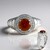 Anello in oro con Granato Essonite