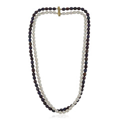 Collier en argent et Perle blanche de culture d'eau douce (TPC)