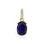 Blauer Madagaskar-Saphir-Goldanhänger
