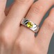 Anello in argento con Berillo Giallo (de Melo)