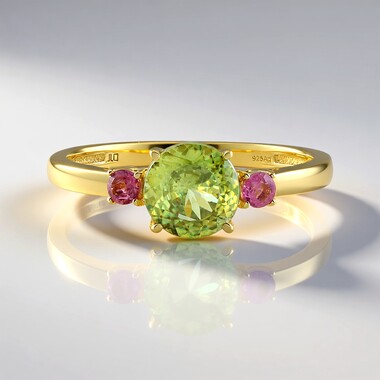Sphene Silver Ring