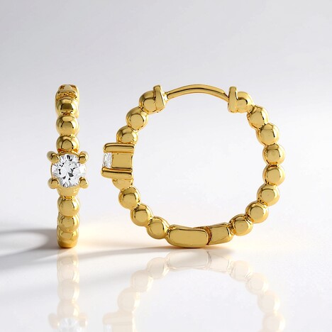Orecchini in argento con Zaffiro Bianco (Adela Silber)
