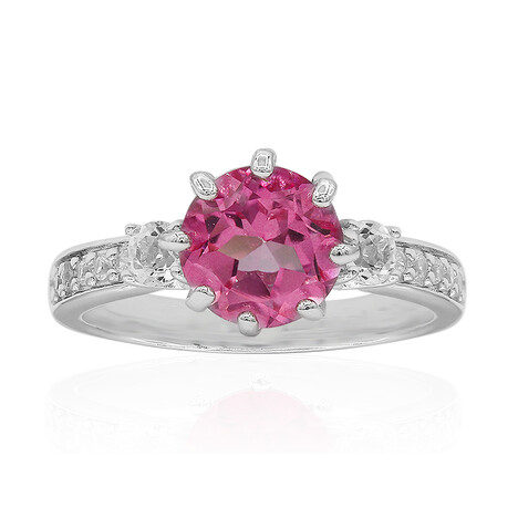 Flamingo-Mystik-Topas-Silberring