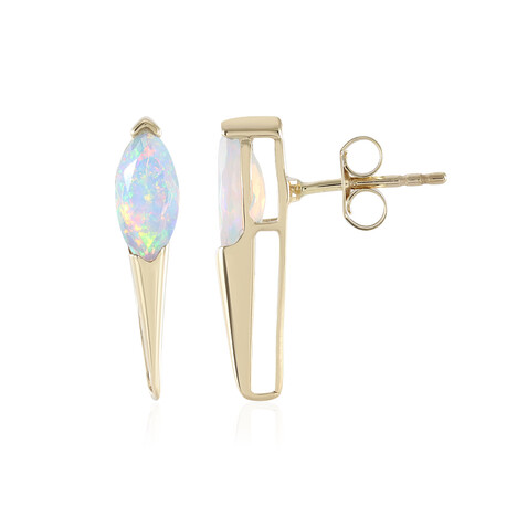 Pendientes en oro con Ópalo de Welo (de Melo)