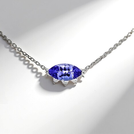 Collana in oro con Tanzanite AAA