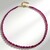 Collana in argento con Zaffiro Rosa del Madagascar