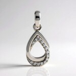 Ciondolo in argento con Diamante SI1 (G) (Annette)