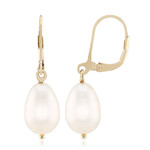 Orecchini in argento con Perla d'Acqua Dolce Bianca (TPC)