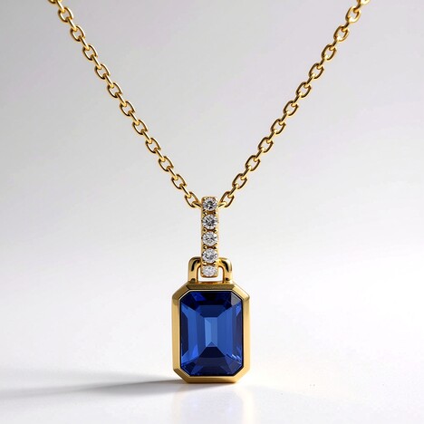 Collana in oro con Tanzanite AAA (CIRARI)