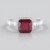 Anello in argento con Rubino del Madagascar
