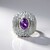 Anello in argento con Ametista Uruguay (de Melo Essence)