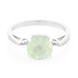 Anello in argento con Prehnite