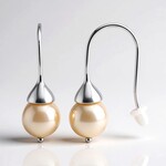 Orecchini in argento con Perla Akoya (TPC)