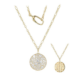 Zircon Silver Necklace (Adela Silber)