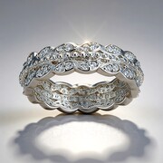 Bague en argent et Zircon