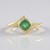 Anello in argento con Smeraldo Russo