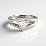 Anello in argento con Topazio Bianco