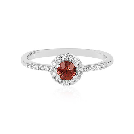 Pink Zircon Silver Ring (MONOSONO COLLECTION)