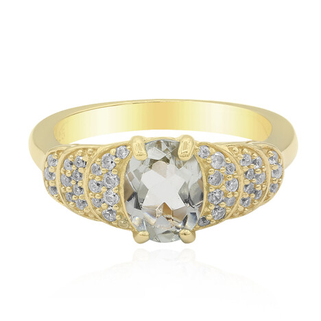 Anello in argento con Ametista Verde