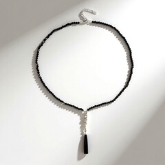 Collana in argento con Spinello Nero
