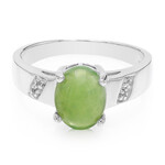 Anillo en plata con Crisoprasa imperial