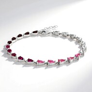 Bracelet en argent et Topaze blanche