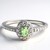 Anello in argento con Granato Menta Merelani