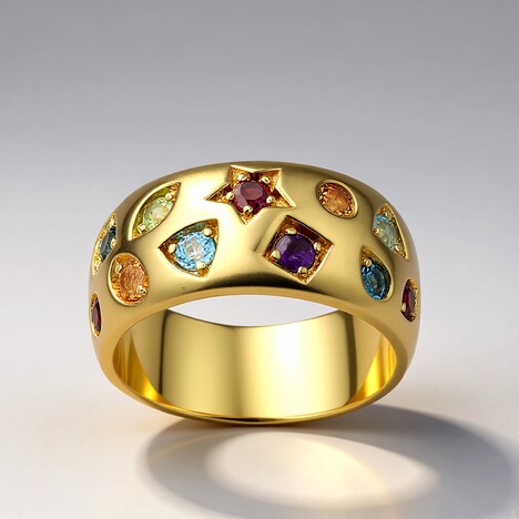 Anello in argento con Rodolite (Adela Silber)