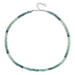 Collar en plata con Grandidierita