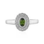Anello in argento con Zircone Ceylon Verde