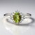 Anello placcato in platino con Tormalina Cuprian