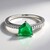 Anello in argento con Calcedonio Verde