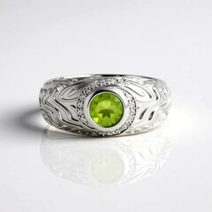 Anello in argento con Peridoto (de Melo Essence)