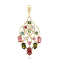 9K Brazilian Pink Tourmaline Gold Pendant (Rifkind 1894 Collection)