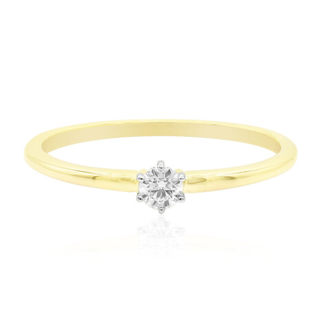 Gouden ring met een Diamant SI1 (G) (Annette)