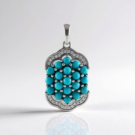 Ciondolo in argento con Turchese Sleeping Beauty
