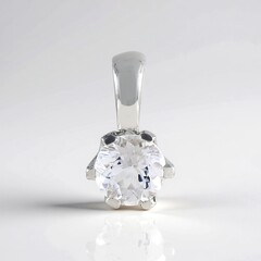 Ciondolo in argento con Danburite