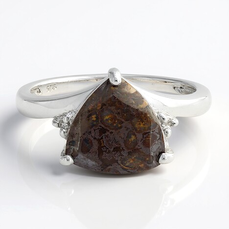 Anello in argento con Quarzo Dinosauro